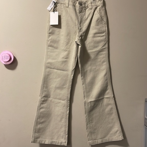 Aritzia TNA - NWT Campbell Pants in Beige - Picture 1 of 6